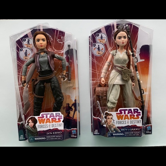 STAR WARS Forces of Destiny Jyn Erso & Rey ofJakku - Picture 1 of 2